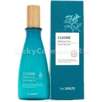 Тонер для лица с клеомой The Saem Cleome Refining Toner