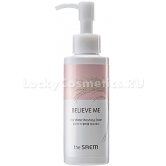 Рисовый тонер для умывания The Saem Believe Me Rice Water Washing Toner