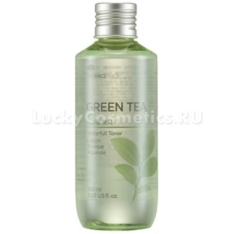 Тонер увлажняющий с экстрактом зеленого чая The Face Shop Green Tea Waterfull Toner