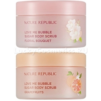 Сахарный скраб для тела Nature Republic Love Me Bubble Sugar Body Scrub