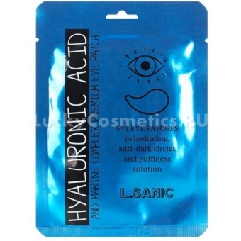 Гидрогелевые патчи с гиалуроновой кислотой и экстрактами водорослей L'Sanic Hyaluronic Acid And Marine Complex Premium Eye Patch