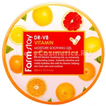 Многофункциональный гель для ухода за кожей лица и тела FarmStay DR-V8 Vitamin Moisture Soothing Gel