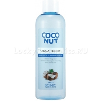 Увлажняющий тонер на основе кокосового молочка Scinic Coconut Aqua Toner