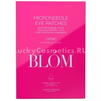 Патчи для век с микроиглами и кофеином Blom Caffeine Microneedle Eyepatches