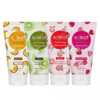 Очищающая пенка с экстрактами фруктов и ягод Soleaf So Fruity Cleansing Foam