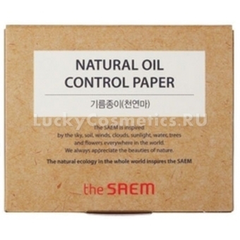 Матирующие салфетки The Saem Natural Oil-Control Paper