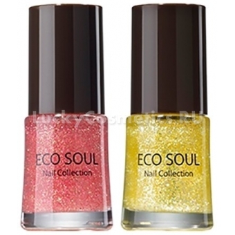 Лак для ногтей 01 Грейпфрут The Saem Eco Soul Nail Collection Soda