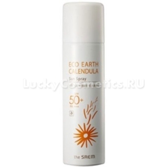 Спрей для лица с УФ-фильтром The Saem Eco Earth Calendula SPF50+/РА+++