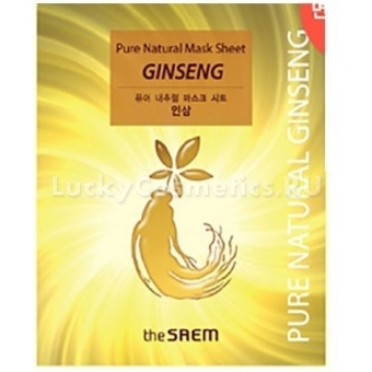 Тканевая маска с красным женьшенем The Saem Pure Natural Mask Sheet Ginseng