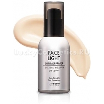 Мерцающая основа для макияжа The Saem Face Light Shimmer Primer