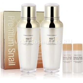 Набор: тоник, эмульсия и миниатюры средств Tony Moly Intense Care Live Snail 2Set