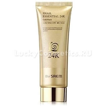 Улиточная маска с золотом The Saem Snail Essential EX 24K Gold Mask