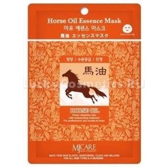 Листовая маска Mijin Cosmetics Horse Oil Essence Mask