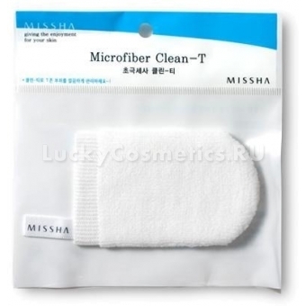 Очищающая рукавица для лица Missha Microfiber Clean-T