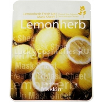 Освежающая маска для лица с лимонной травой It's Skin Lemonherb Fresh Up Mask Sheet