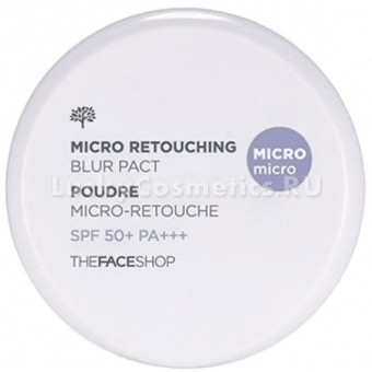 Ретуширующая пудра The Face Shop Micro blur pact spf50