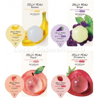 Увлажняющая маска с витаминным комплексом Skinfood Jelly Peau Fruits Mask Wash Off