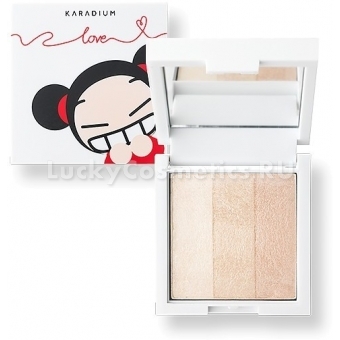 Хайлайтер 3в1 Karadium Shine Up FIinish Pucca Edition