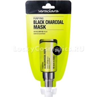 Очищающая маска-плёнка с древесным углём Veraclara Purifying Black Charcoal Mask