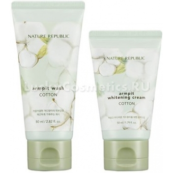 Набор для ухода за подмышками Nature Republic Cotton Armpit Kit