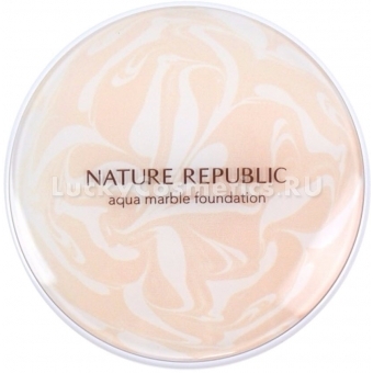 Тональная основа-мусс с цветочными экстрактами Nature Republic Nature Origin Aqua Marble Foundation SPF50+ PA+++