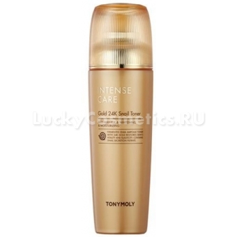 Антивозрастной тоник с муцином и золотом Tony Moly Intense Care Gold 24K Snail Toner