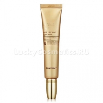 Крем для век с 24-каратным золотом и улиточным муцином  Tony Moly Intense Care Gold 24K Snail Eye Cream