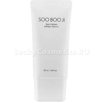 Солнцезащитный крем с экстрактом пальмового кактуса A'Pieu Soo Boo Ji Sun Cotton SPF50+ РА++++