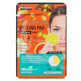 Отшелушивающая подушечка для лица с гликолевой кислотой MBeauty Glycolic Acid Peeling Pad