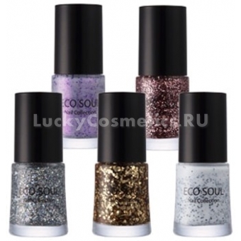 Сияющий лак для маникюра The Saem Eco Soul Nail Collection Glitter