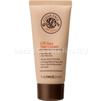 Солнцезащитный крем The Face Shop Clean Face Oil Free Sun Cream SPF35 PA++