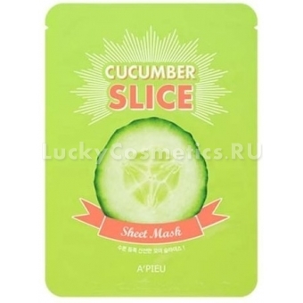 Огуречные маски-слайсы A'Pieu Cucumber Slice Sheet Mask