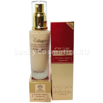 Тональная основа с коллагеном 3W Clinic Collagen Foundation