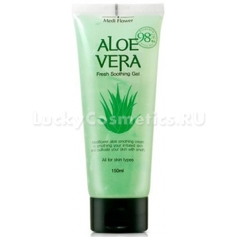 Успокаивающий гель для лица и тела с алоэ и лактобактериями Medi Flower Aloe Vera Fresh Soothing Gel