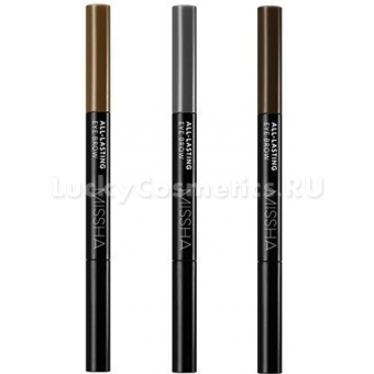 Стойкий двухсторонний карандаш для бровей Missha All-Lasting Eye Brow