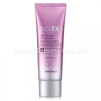 Осветляющий солнцезащитный крем-флюид Tony Moly Bio Ex Cell Toning UV Solution SPF50 PA+++