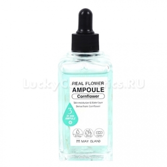 Сыворотка для лица с экстрактом василька May Island Real Flower Ampoule Cornflower