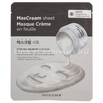 Осветляющая тканевая маска The Face Shop Intense MasСream Sheet Brightening