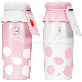 Пузырьковая маска-сыворотка G9Skin Milk Bubble Essence Pack