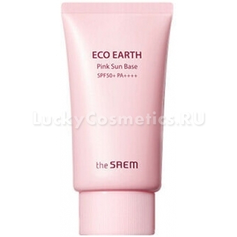 Солнцезащитный праймер The Saem Eco Earth Pink Sun Base SPF50+ РА++++
