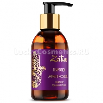 Ароматическое массажное масло с нероли, пачули и иланг-илангом Zeitun Temptation Aromatic Massage Oil