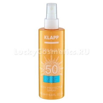 Солнцезащитный спрей для тела Klapp Immun Sun Body Protection Spray SPF50