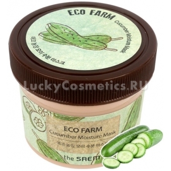 Тонизирующая маска с огурцом The Saem Eco Farm Cucumber Moisture Mask