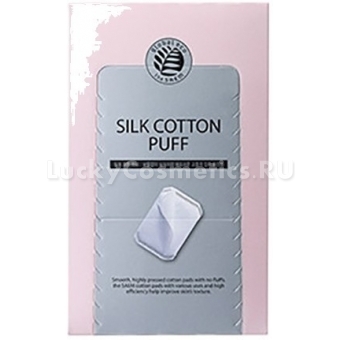 Спонжи из хлопка (100%) The Saem Cotton Puff (80pieces) 105*173*8T