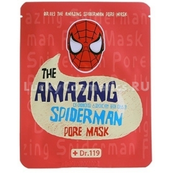 Маска для сужения пор Baviphat Urban Dollkiss Dr.119 The Amazing Spiderman Pore Mask