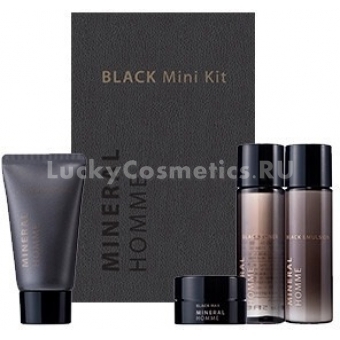 Набор для мужчин обогащенный минералами The Saem Mineral Homme Black Mini Kit