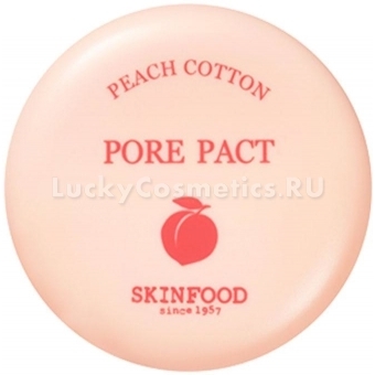 Компактная пудра для проблемной кожи Skinfood Peach Cotton Pore Pact