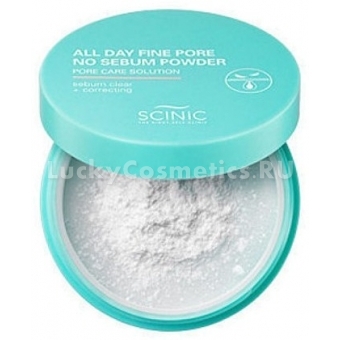 Рассыпчатая матирующая пудра Scinic All Day Fine Pore No Sebum Powder