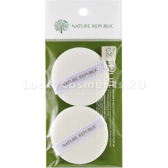 Пуф для нанесения макияжа Nature Republic Beauty Tool Soft-Touch Flocked Puff