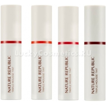 Мусс-тинт для губ Nature Republic By Flower Triple Mousse Tint